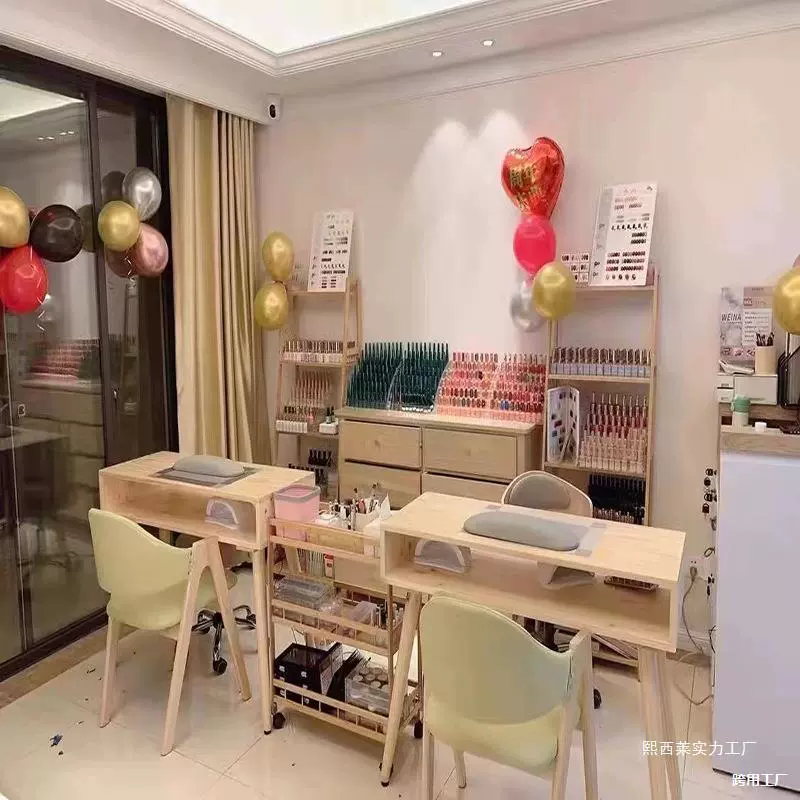 Вакуумный стол для дизайна ногтей в японском стиле, стол для дизайна ногтей из цельного дерева, известный в Интернете стол для дизайна ногтей из натурального дерева и набор стульев с двухслойным хранилищем