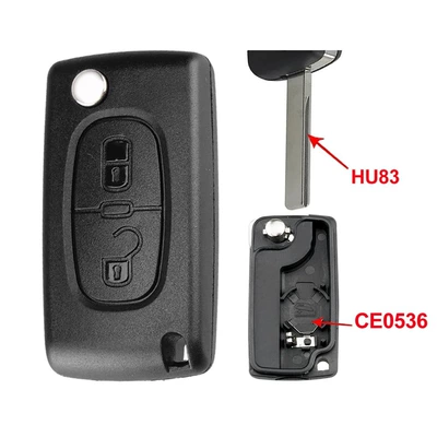 Car Keys Folding Key Replacement Shell - 2-key-ce0536-hu83