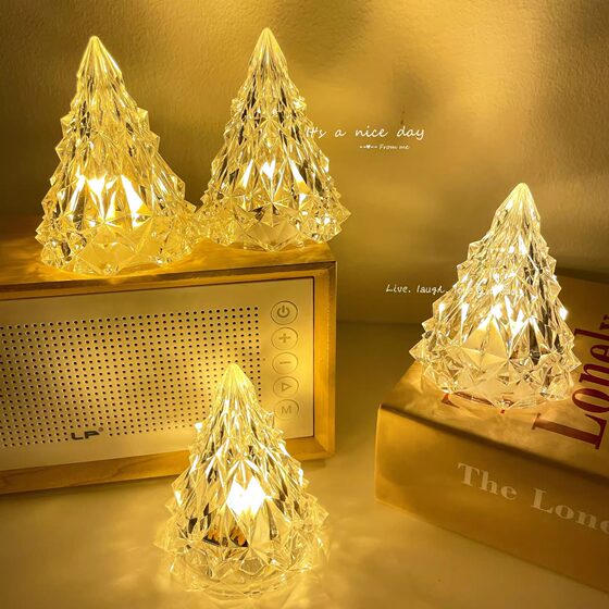 Shake the sound explosion iceberg night light creative luminous candle lamp decoration atmosphere lamp desktop layout small ornaments
