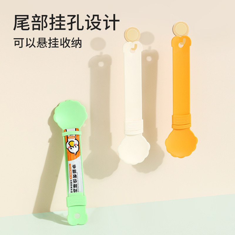 Nuevas flores transfronterizas, barra de gato, cuchara, deslizamiento, apretar, tira de gato, artefacto, cuchara de alimentación enlatada, tira de gato, alimentador