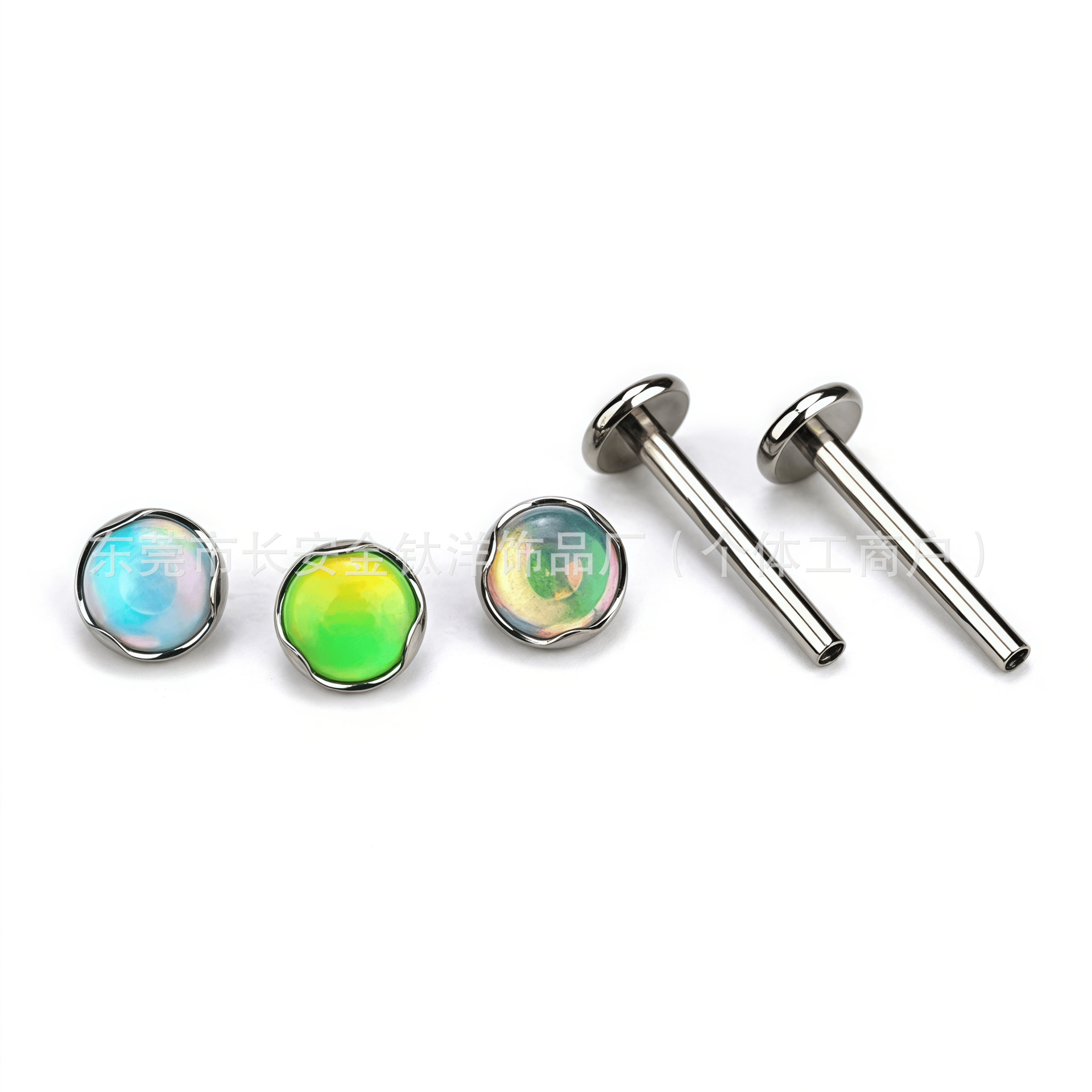 Pointed titanium steel lip stud product view