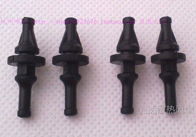 全新电脑机联想箱风扇 橡胶减震螺丝 矽胶钉 减震钉 黑色 4枚1元