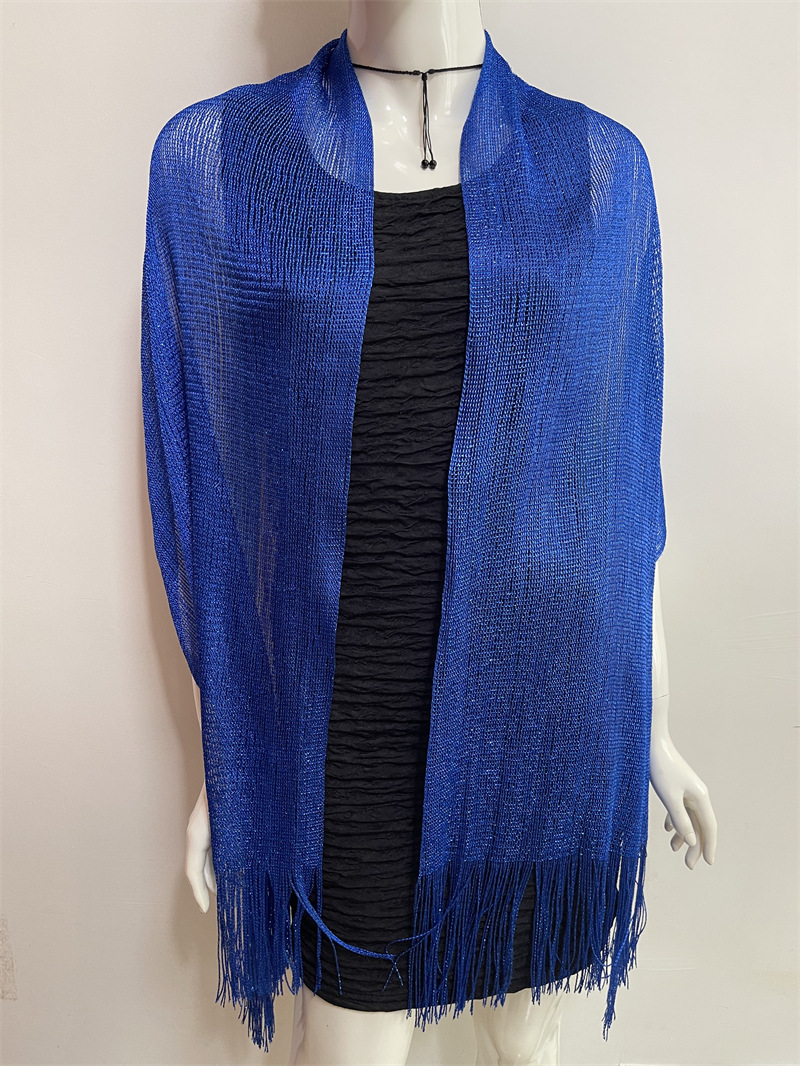 Women's Fashion Solid Color Polyester Tassel Shawls display picture 213