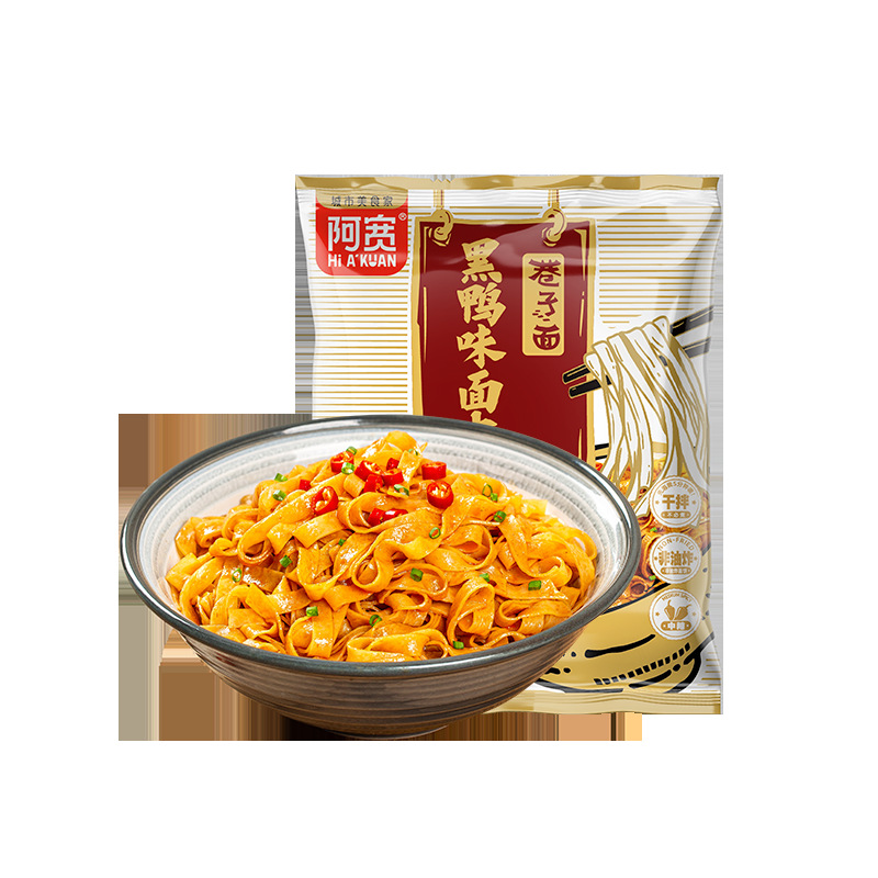 골목 국수 블랙 오리 맛