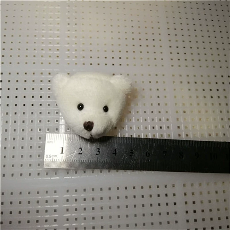 Plush Bag Charm, Handmade 8 cm Bear/Rabbit Accessory, Soft Plush Keychain, Random Color