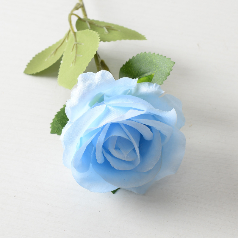 模造ベルベットバラ一本造花人工花ウェディングホームバレンタインデー装飾高級感花束壁|undefined
