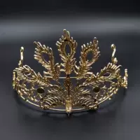 Сплав сохранен старинный стиль новой короны для волос DIY открытый экран головной убор феникс