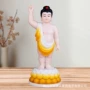 太子彩绘汉白玉浴佛盆佛像