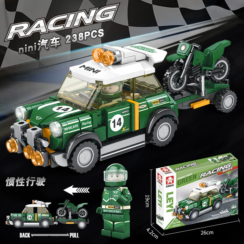 Building Set (Lego-style) Racing & Transport Cars, ABS Plastic, DIY, 80–180 Pieces, Gift