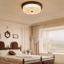 美式复古卧室吸顶灯房间主卧灯具法式中古风高级感衣帽间玄关灯饰