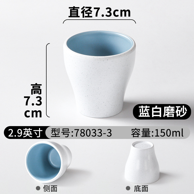 78033-3 파란색과 흰색 반투명