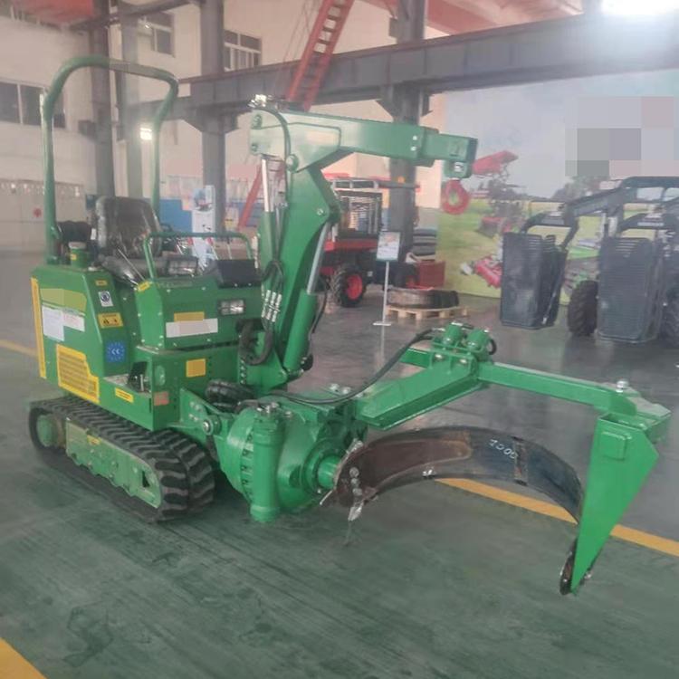 Pequeña máquina de excavadora de árboles de cuchillo de arco circular para trasplante de árboles verdes