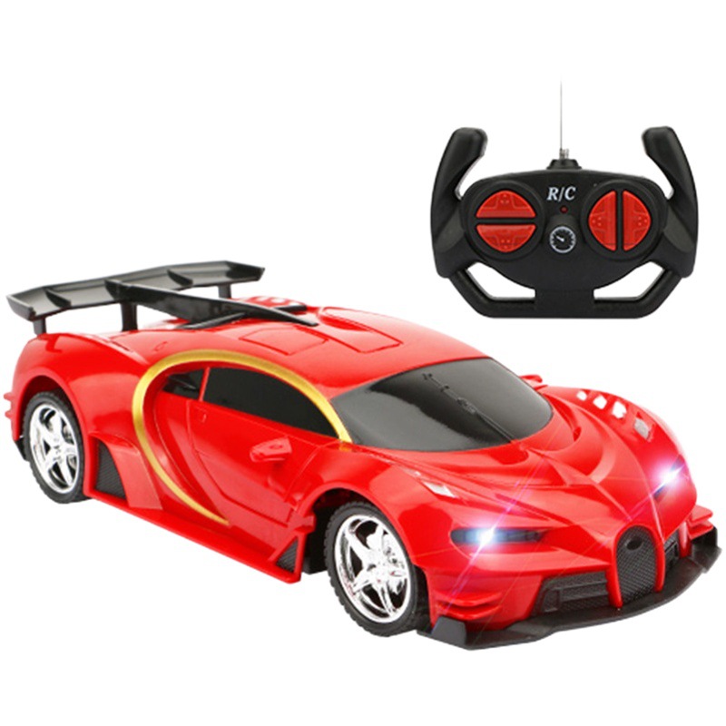 Coche de control remoto niño eléctrico juguete coche deportivo carga todoterreno jeep modelo de cuatro vías 1 18 simulación