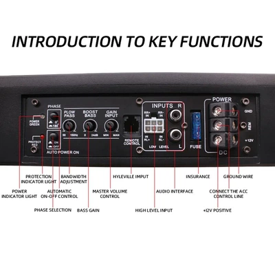 Model 10inch, High-Power Active Ultra-Thin – Car speaker/subwoofer