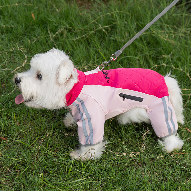 Otoño y invierno nuevo Aurora Shadow cuatro patas estampado de algodón de tracción perros pequeños y medianos perros gatos que osos ropa de mascotas