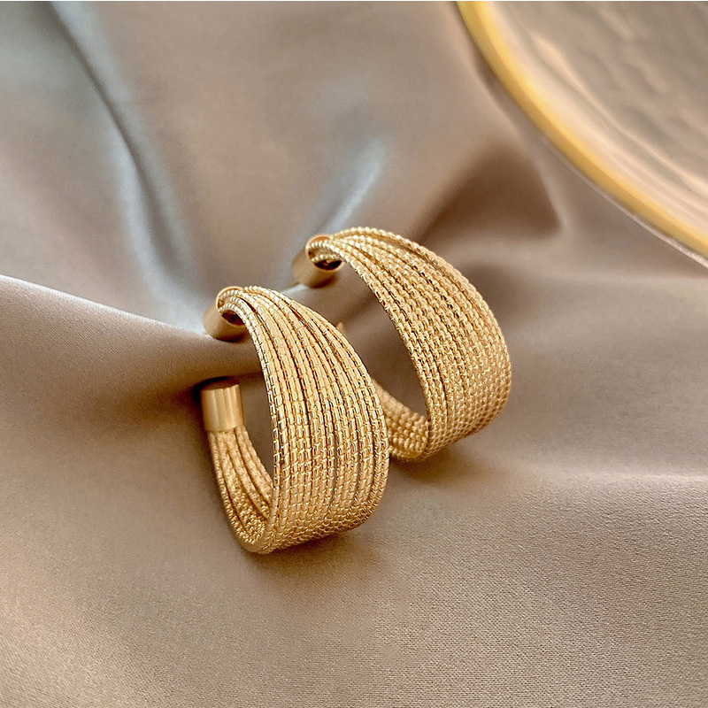s925 silver needle European and American exaggerated design ear ring 2023 New elegant niche earrings Internet celebrity light luxury earrings
