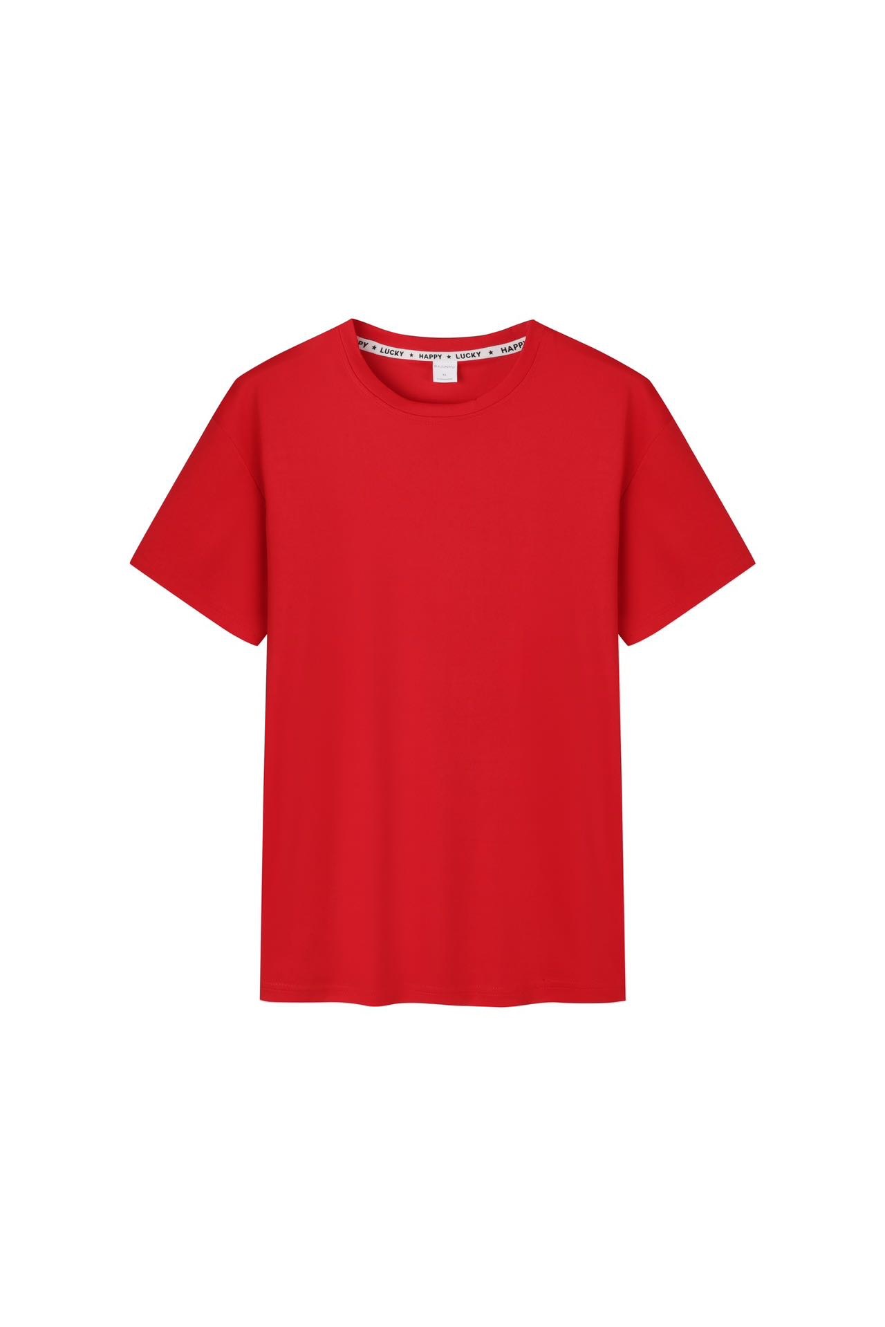 Nueva camiseta de manga corta de cuello redondo casual suelta ropa de trabajo simple ropa de fiesta impresa LOGO impresión al por mayor en stock