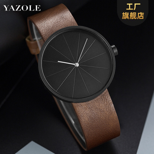 Yazole520跨境男士手表时尚简约防水商务手表男石英表批发watches