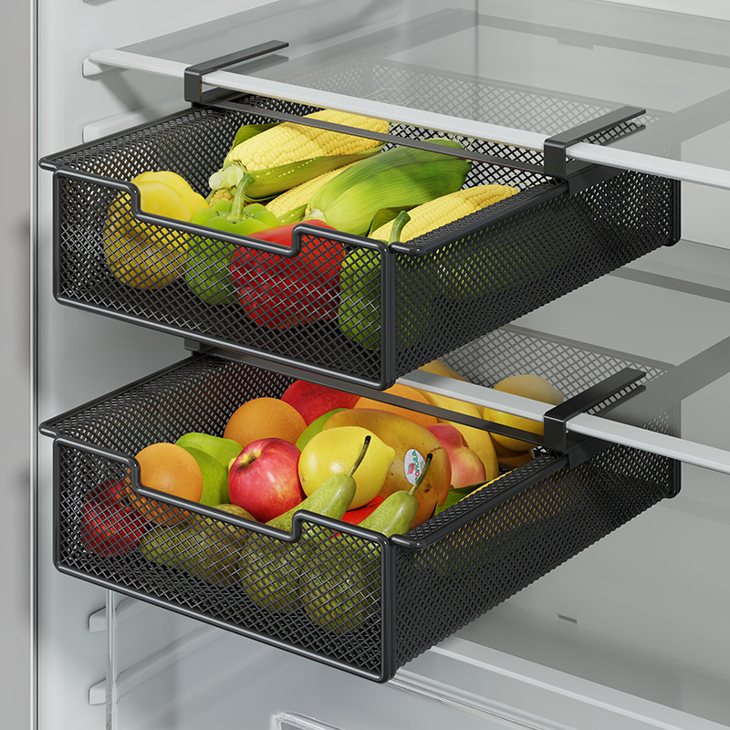Caja Conservadora Tipo Cajón para Refrigerador, Almacenamiento y Drenaje, para Cocina