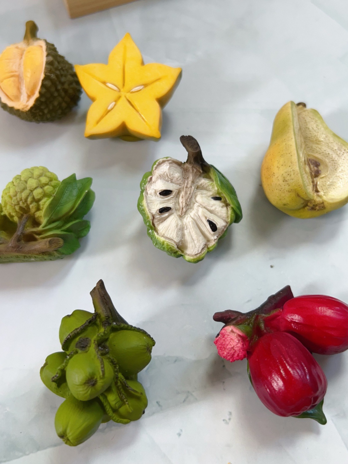 泰国水果榴莲莲雾椰子释迦食玩冰箱贴美食纪念旅游创意礼品杨桃