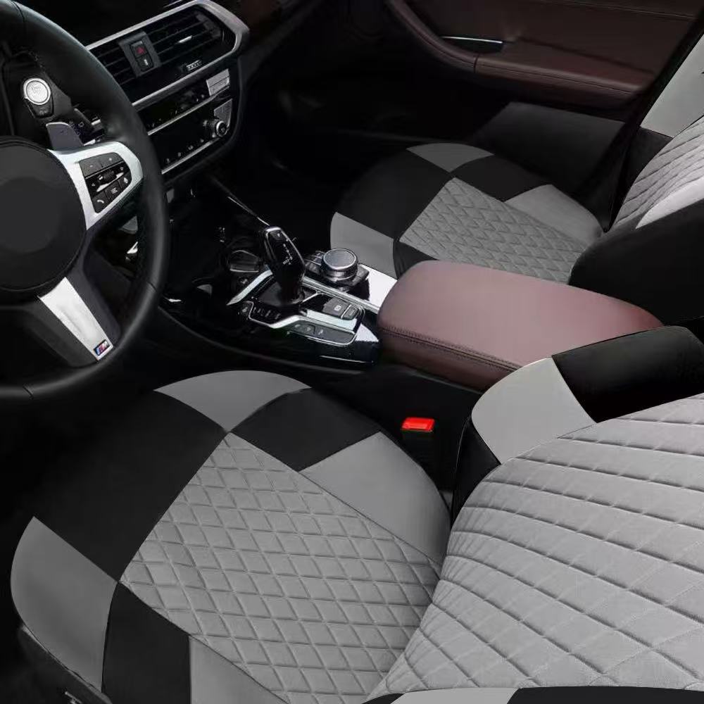 Car Seat Full Set Breathable Non-Slip Interior Decorative Cushion Universal Seat Cushion Cover for Front and Rear Seats
