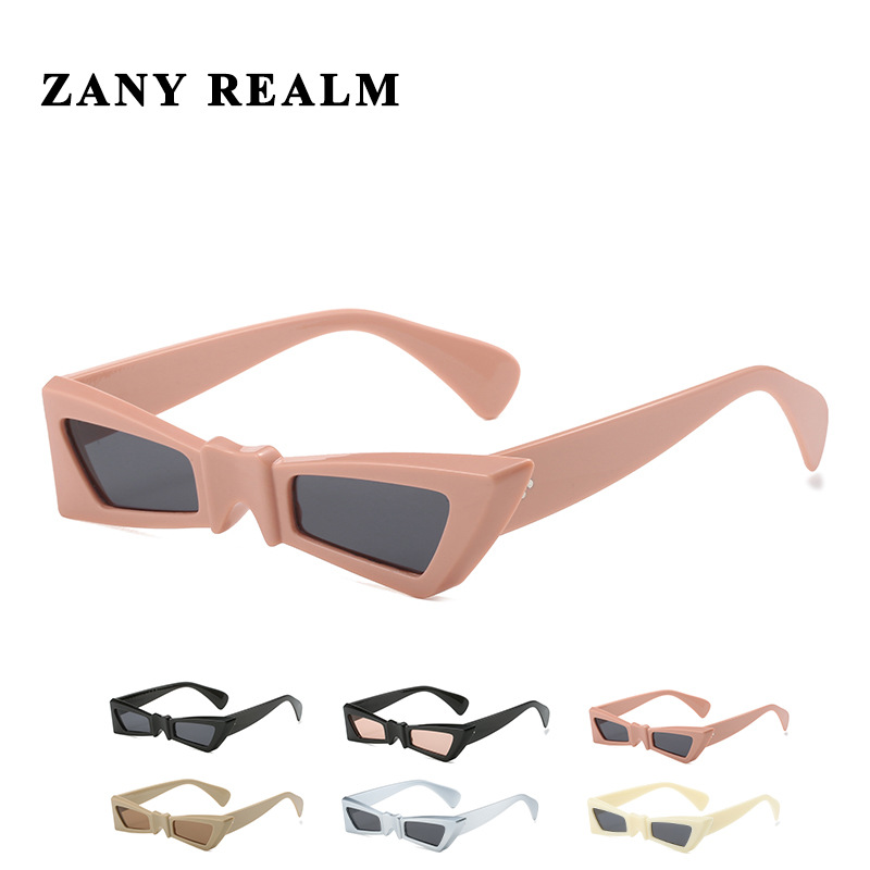 Nueva moda oscuro nicho arco gafas de sol pequeño marco dulce fresco divertido y2g caliente chica gafas de sol fabricante 5029