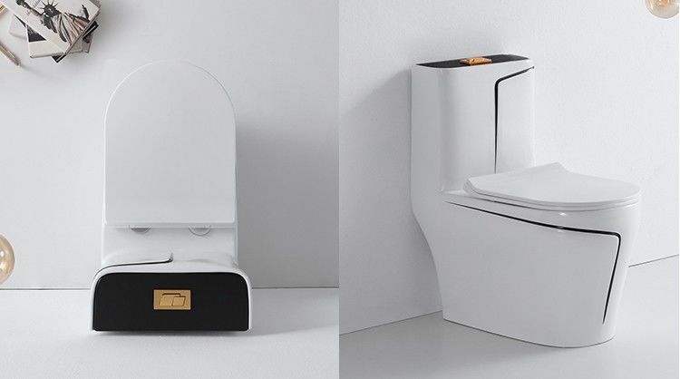 Household toilet, small-sized sitting toilet, large-diameter silent water-saving, super vortex siphon anti-odor, colored ceramic sitting toilet undefined