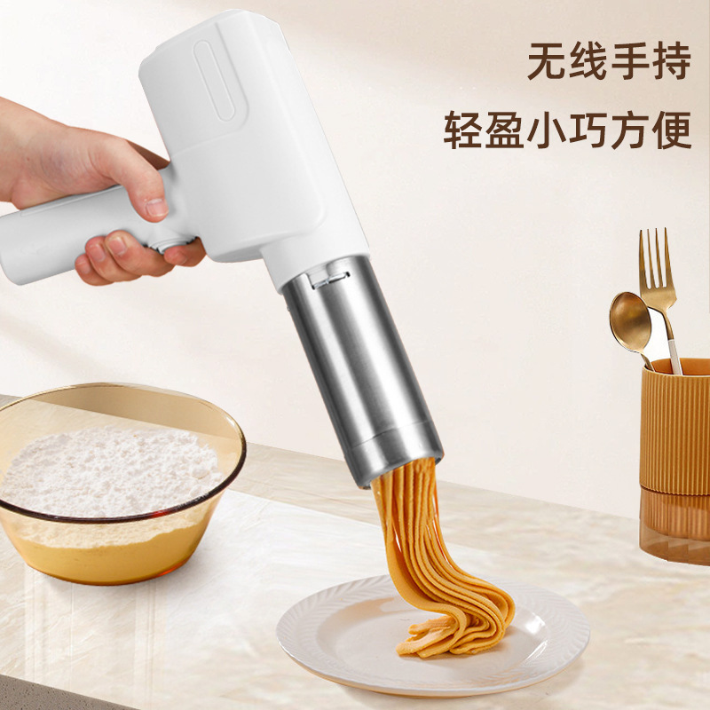 国境を越えた全自動麺プレス機は電動麺プレス機家庭用小型304ステンレス鋼の焼きそば銃を持っている|undefined