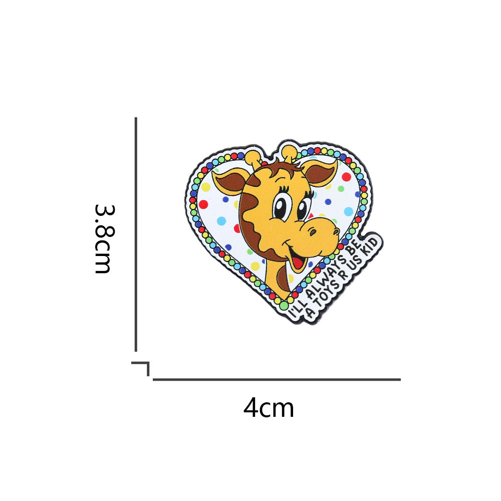 Animated Toy City Badge Cute Giraffe Brooch Kawaii Animal Enamel Gift Backpack Pendant