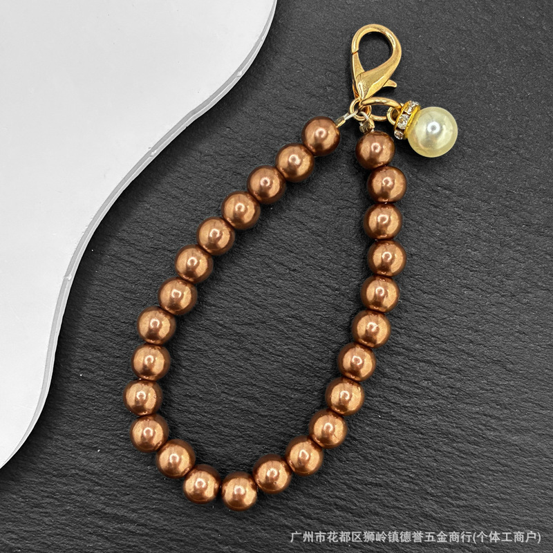 ABS珍珠饰品配件仿珍珠DIY配件手珠链毛球钥匙扣挂件礼品小短链|undefined
