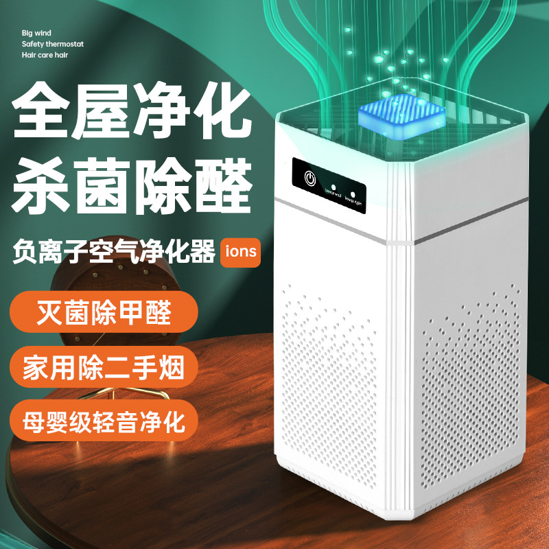 Amazon cross-border air purifier negative ion sterilization in addition to formaldehyde filter USB portable odor remover
