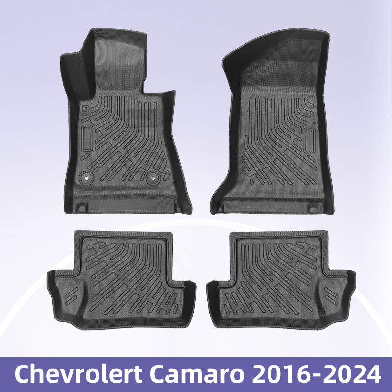 Para Chevrolert Camaro2016-2024 3D todo el tiempo TPE almohadilla para los pies almohadilla del maletero