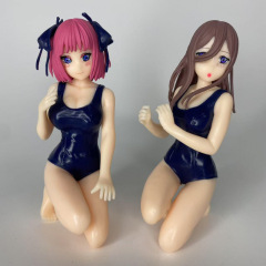 五等分的花嫁海边泳 装中野三玖和泳装中野二乃 手办桌面摆件模型