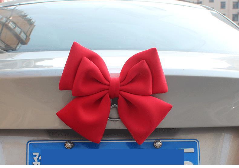 Car Tail Bow Decoration Pendant Trunk Car Sticker Accessories Car Tail Ornaments Car Motorcycle Doll