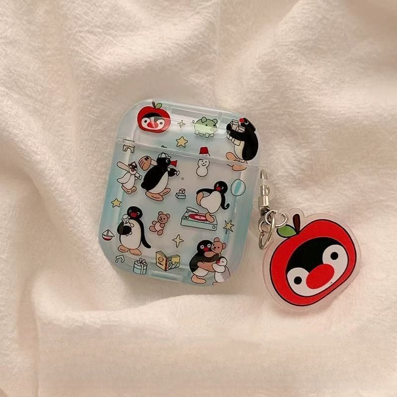 Playing Penguin es adecuado para el caso de protección Bluetooth de la generación 5 de AirPods de la generación 4 de AirPods Pro3
