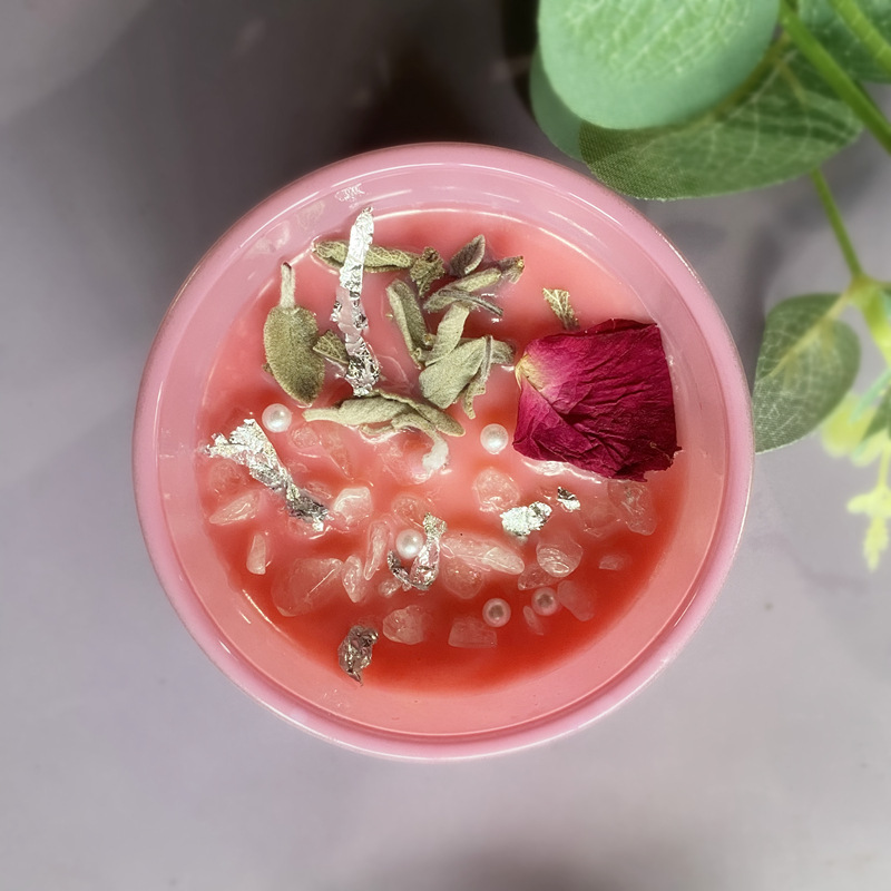 Little Fox Cane Candle Ice Flower Lovely Creativity Regalo Velas Rosa