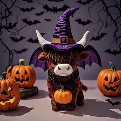 クロスボーダー新しいハロウィンクロスボーダーハイランド牛ホームガーデン装飾品農家ダイニングテーブル家族玄関装飾ギフト