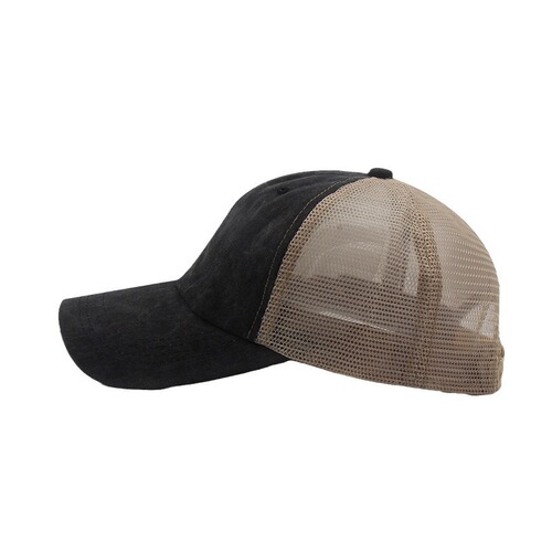Baseball cap European and American breathable mesh hat for men and women summer Korean version washed and aged peaked cap sun protection visor