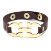 Fashionable brand design bracelet, polyurethane metal jewelry, accessory, 2023, simple and elegant design, wholesale