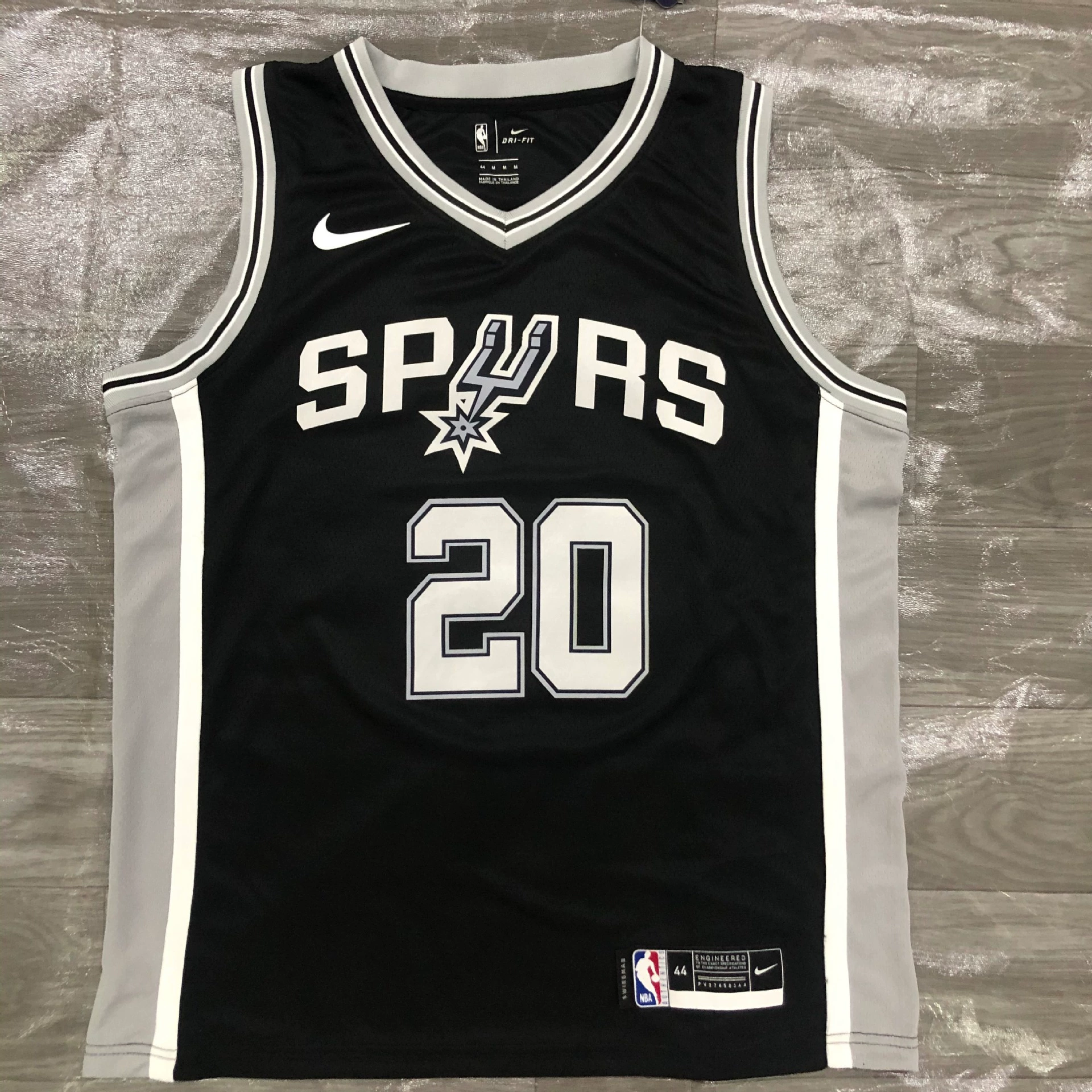 NBA горячий пресс Spurs №21 Дънкуан №2 Леонард №10 Дерозан №20 Джинобили NBA майка
