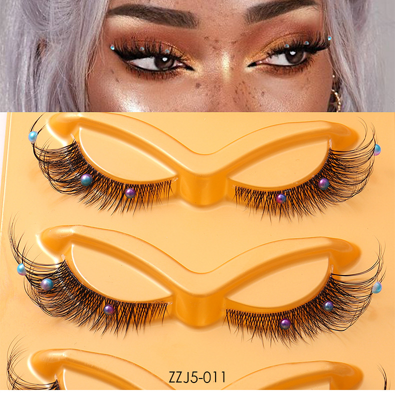 Simple Style Solid Color Imitation Mink False Eyelashes 1 Piece display picture 1