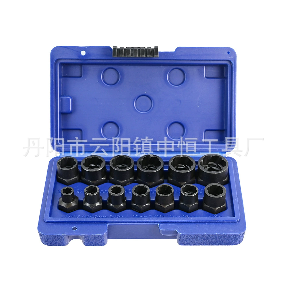 13-предметный набор поврежденного экстрактора орехов 10 шт sliding threaded screw bolt hex removal socket tool set