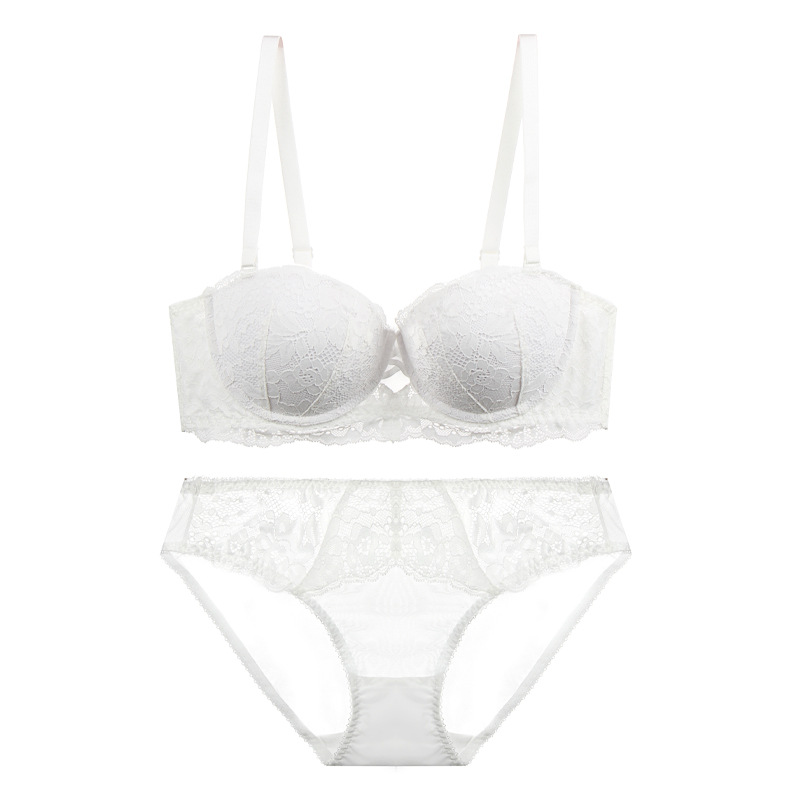 Sujetador Delgado push up ropa interior traje superior Soporte sexy encaje sujetador verano pequeño pecho push up chica sujetador traje