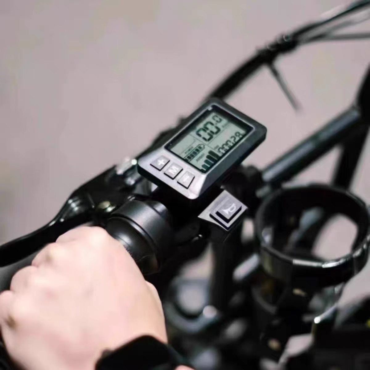 G51 Bicycle Computer Lcd Large Screen Waterproof Lithium Battery Mountain Bike Road Bike Universal Waterproof Five-Pin Male Connector