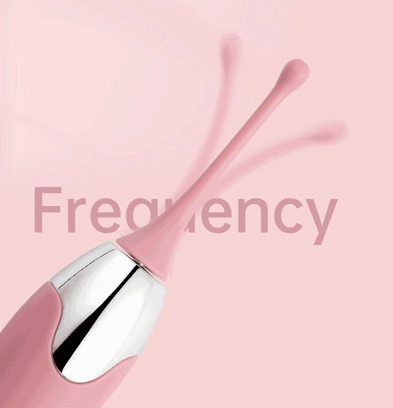 Honey Bean Mini Vibrator, Dual-Head Silicone Clitoral & Nipple Massager, Rose Red — detail image 4