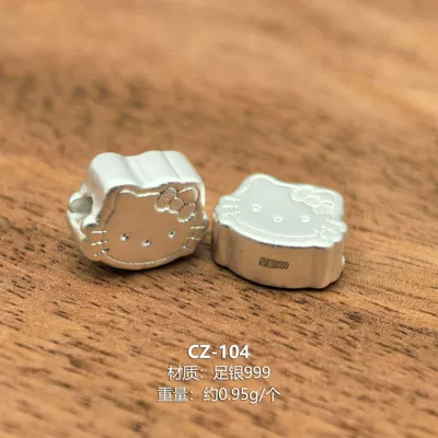 Zərgərlik ara hissələri Beads My Melody Spacer Beads Handmade - cz-104-plain-silver-without-electroplating