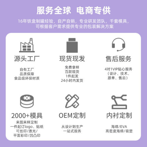 Square sticker storage and organization iron box, small batch customized peripheral storage box, exquisite cultural and creative iron box white