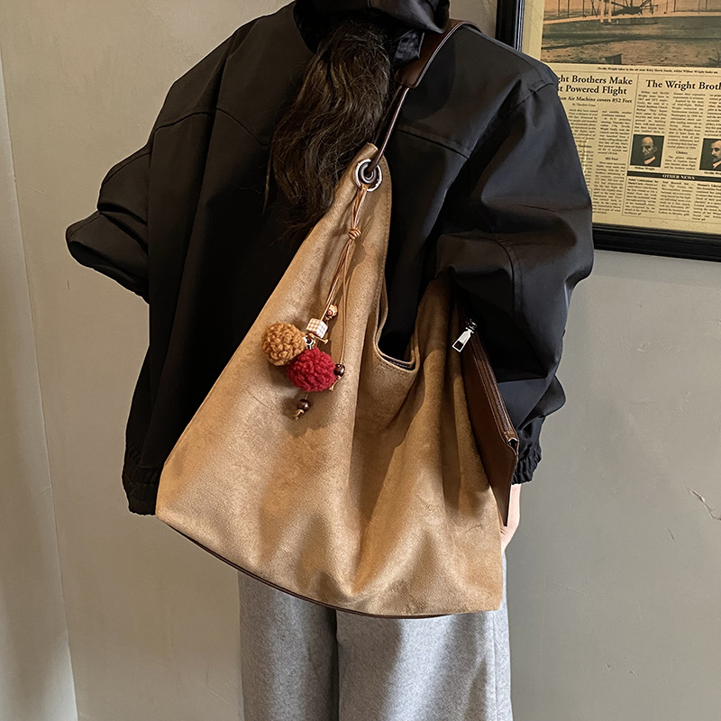 Bolsa de caimón transfronteriza de gran capacidad 2025, otoño y invierno, nueva moda coreana retro bolsas de brazo, bolsas de hombro de moda