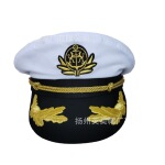 厂家批发全棉白色黑色欧美风船长海军水手帽子