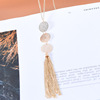 Retro accessory, pendant with tassels, necklace